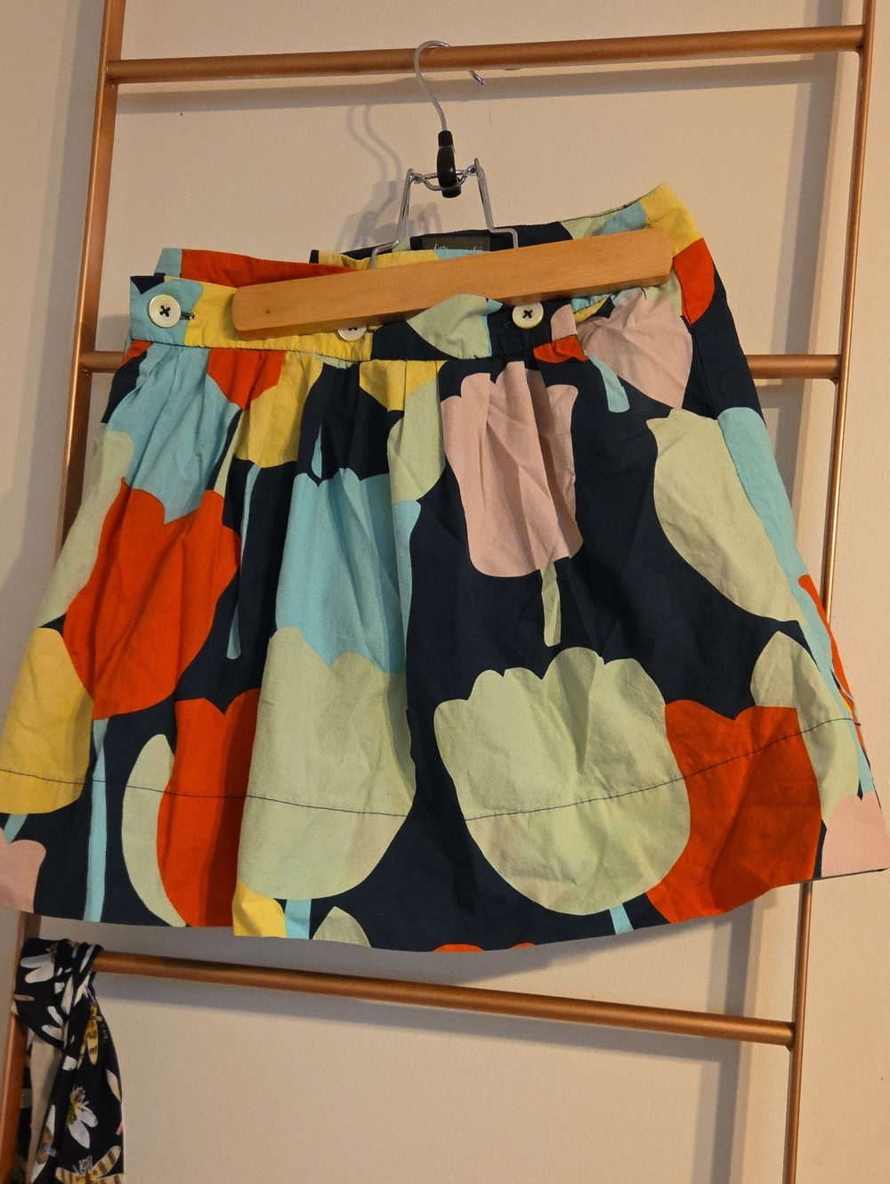 Anthropologie Fei Tulip Floral Print Pleated Mini Skirt